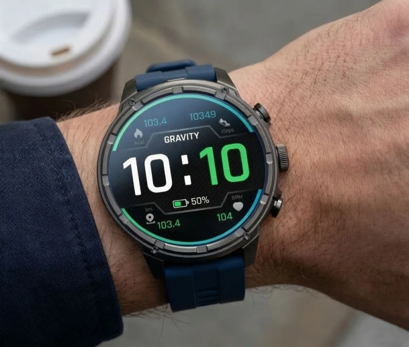 Smartwatch Gravity Czarny Pasek + Bransoleta GT41-2