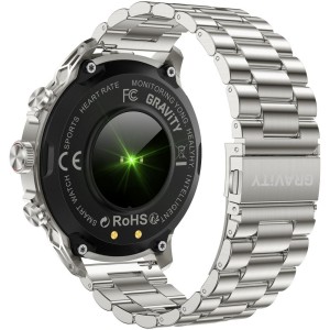 Smartwatch Gravity Srebrny Pasek + Bransoleta GT41-3