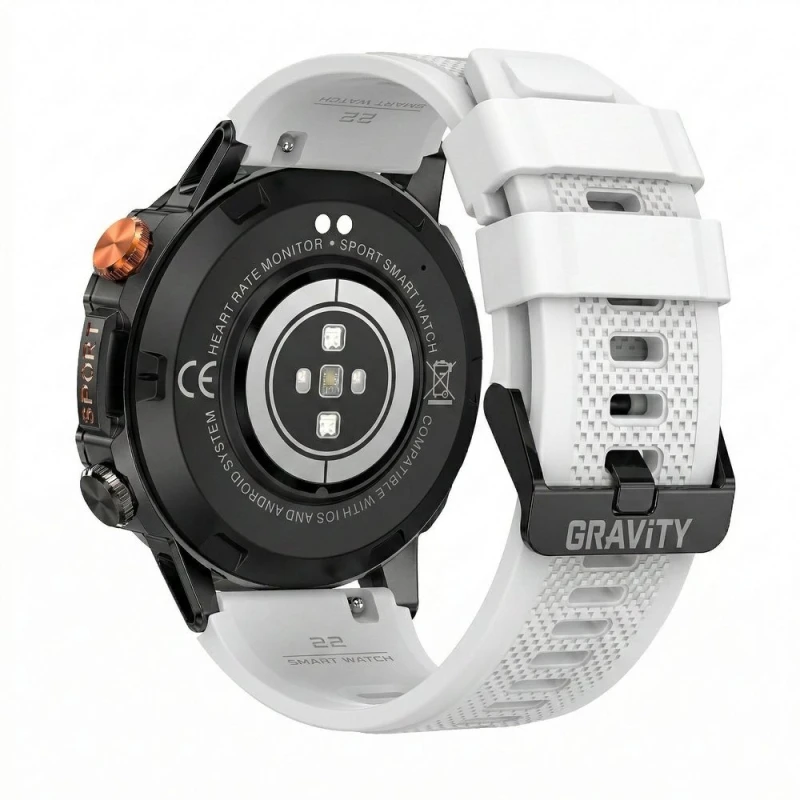 Smartwatch Gravity Czarny 2 Paski GT20-8