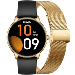 Smartwatch Gravity Złoty Pasek + Bransoleta GT31-2