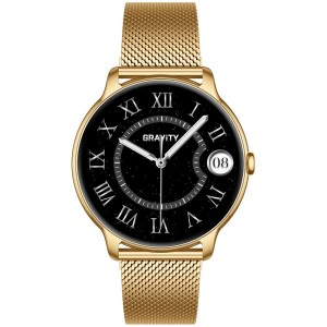 Smartwatch Gravity Złoty Pasek + Bransoleta GT31-2