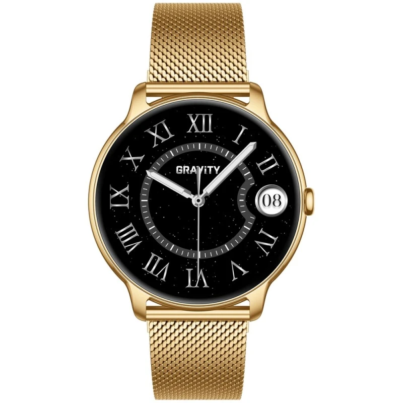 Smartwatch Gravity Złoty Pasek + Bransoleta GT31-2