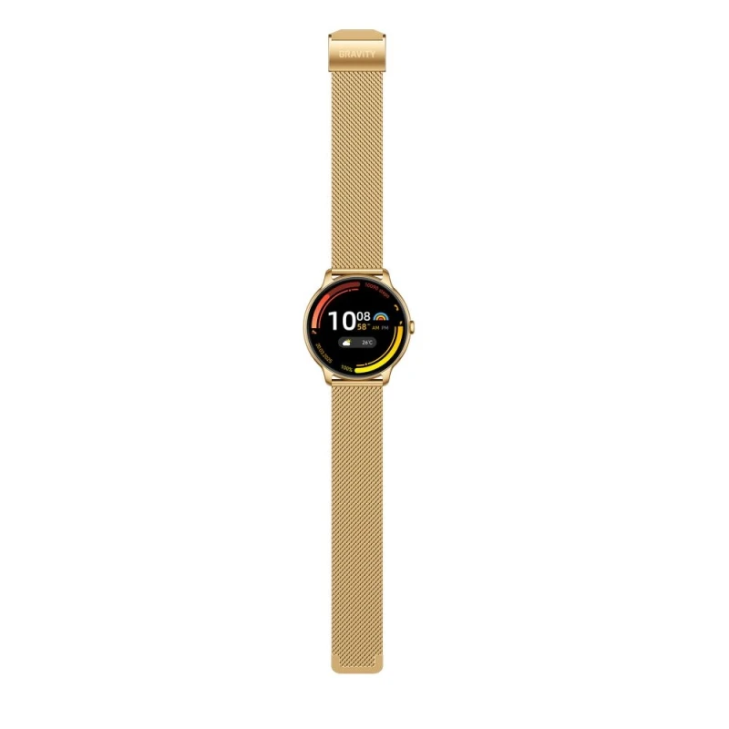 Smartwatch Gravity Złoty Pasek + Bransoleta GT31-1