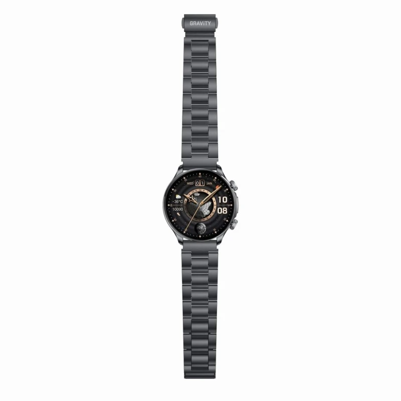 Smartwatch Gravity Czarny Pasek + Bransoleta GT35-2
