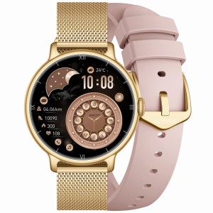 Smartwatch Gravity Złoty Pasek + Bransoleta GT33-1
