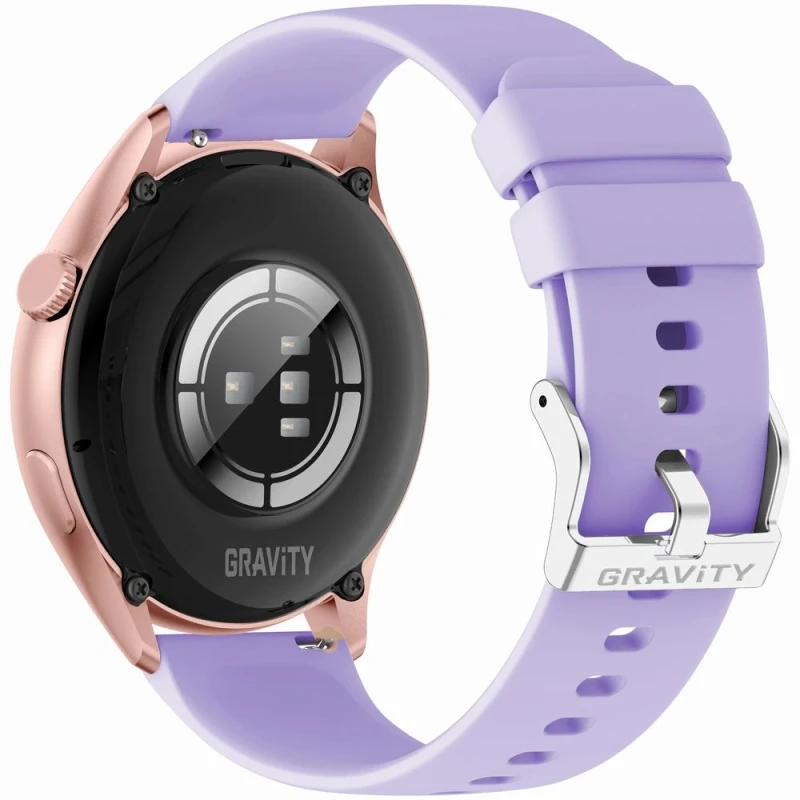 Smartwatch Gravity Różowe Złoto Pasek + Bransoleta GT11-7