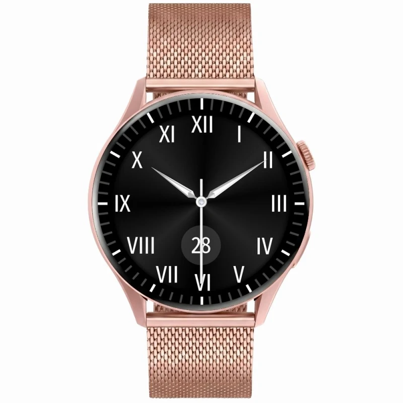 Smartwatch Gravity Różowe Złoto Pasek + Bransoleta GT11-7