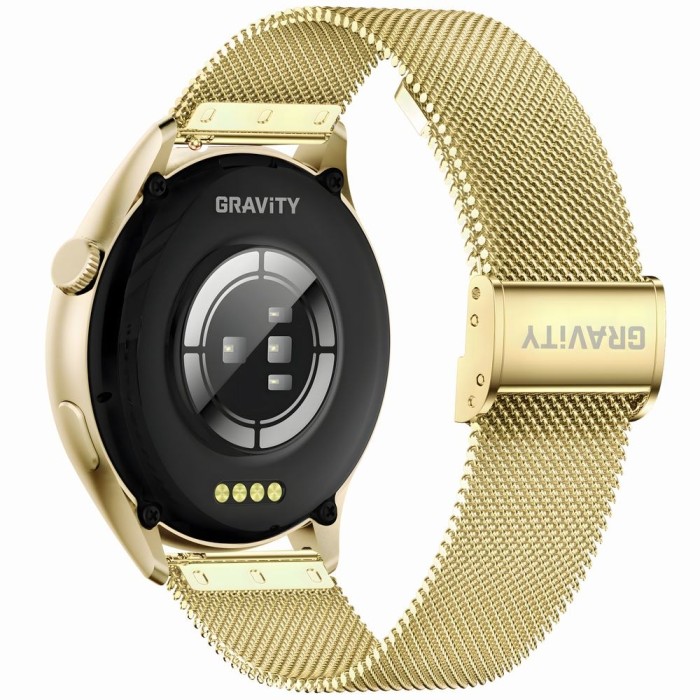 Smartwatch Gravity Złoty Pasek + Bransoleta GT11-3