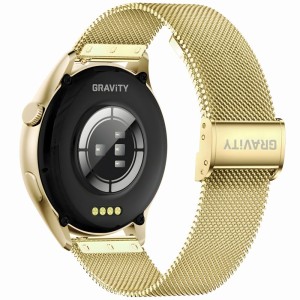 Smartwatch Gravity Złoty Pasek + Bransoleta GT11-1