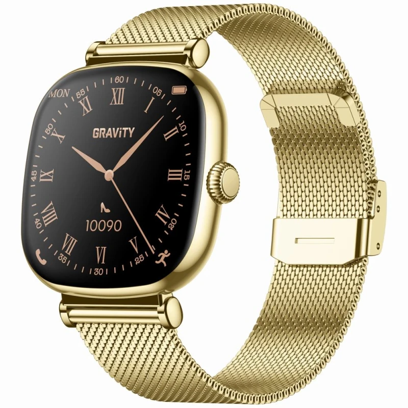 Smartwatch Gravity Złoty Bransoleta + Pasek GT32-2
