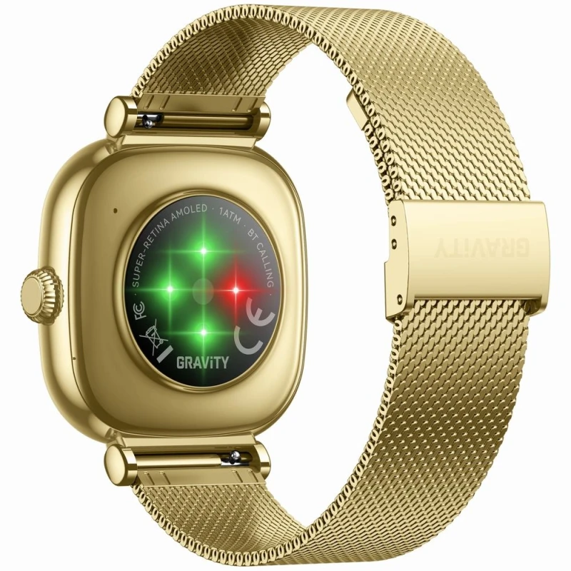 Smartwatch Gravity Złoty Bransoleta + Pasek GT32-1