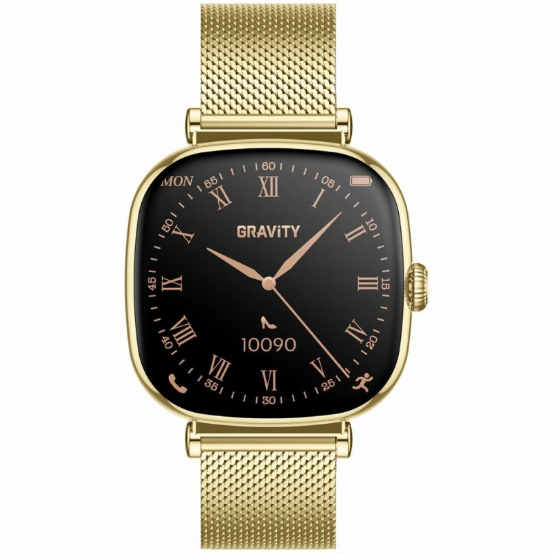 Smartwatch Gravity Złoty Bransoleta + Pasek GT32-1