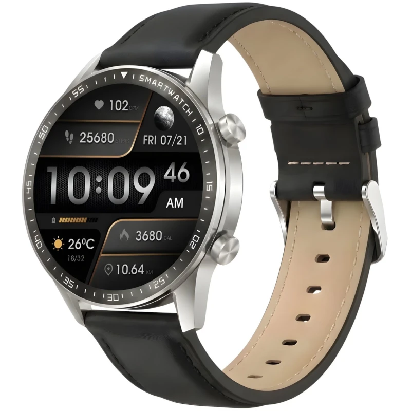 Smartwatch Gravity Srebrny 2 Paski GT10-7