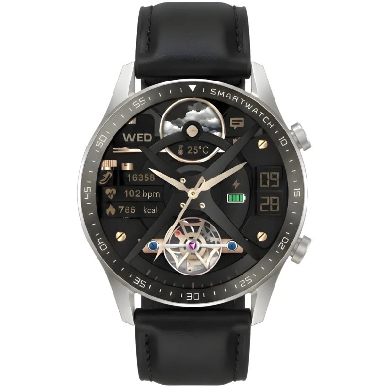 Smartwatch Gravity Srebrny 2 Paski GT10-7