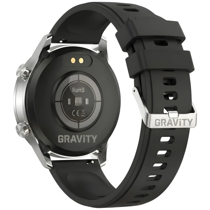 Smartwatch Gravity Srebrny 2 Paski GT10-7