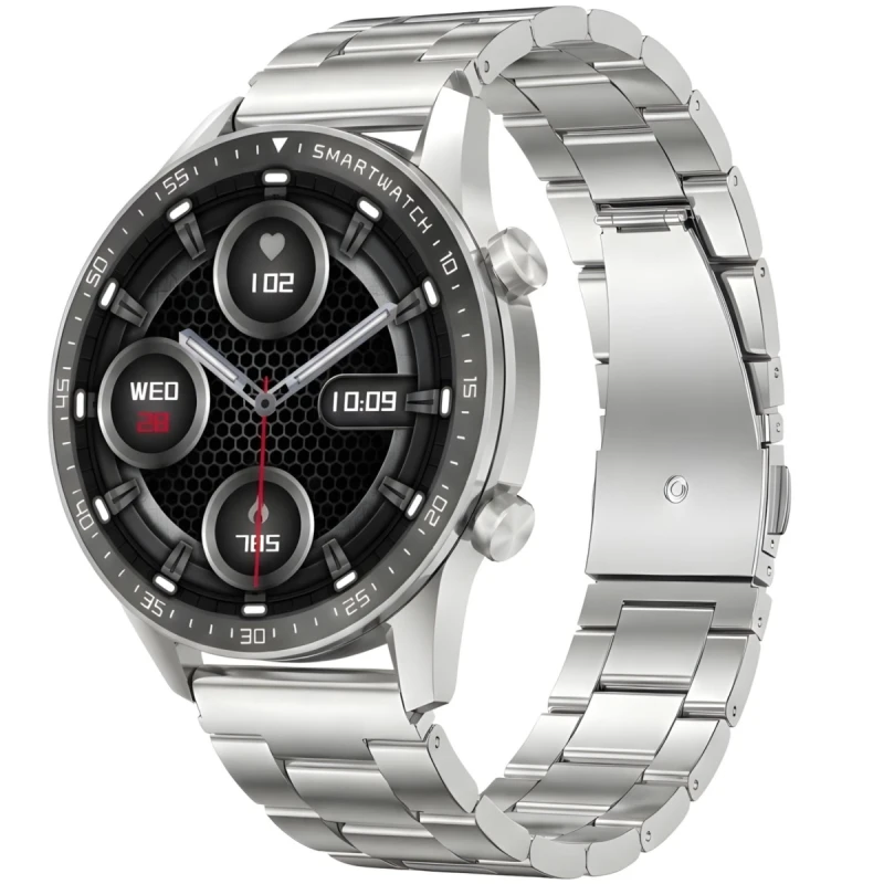 Smartwatch Gravity Srebrny Bransoleta + Pasek GT10-6