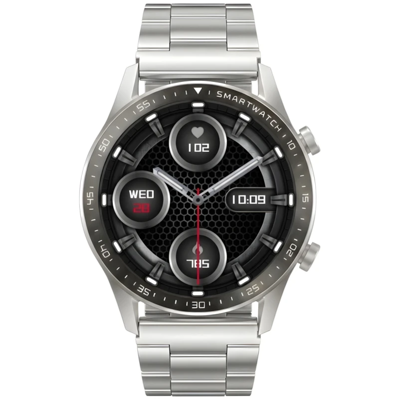Smartwatch Gravity Srebrny Bransoleta + Pasek GT10-6