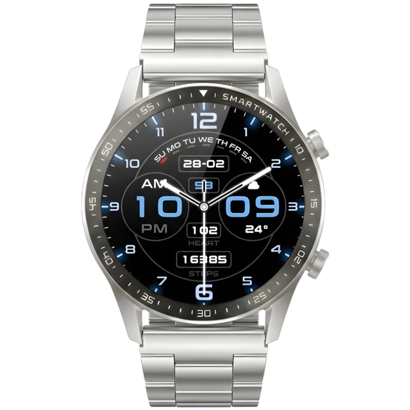 Smartwatch Gravity Srebrny Bransoleta + Pasek GT10-6