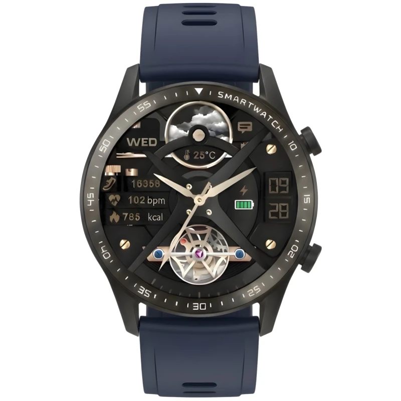 Smartwatch Gravity Czarny 2 Paski GT10-5