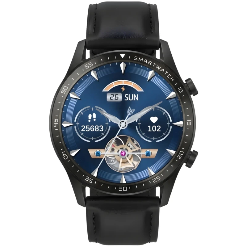 Smartwatch Gravity Czarny 2 Paski GT10-5