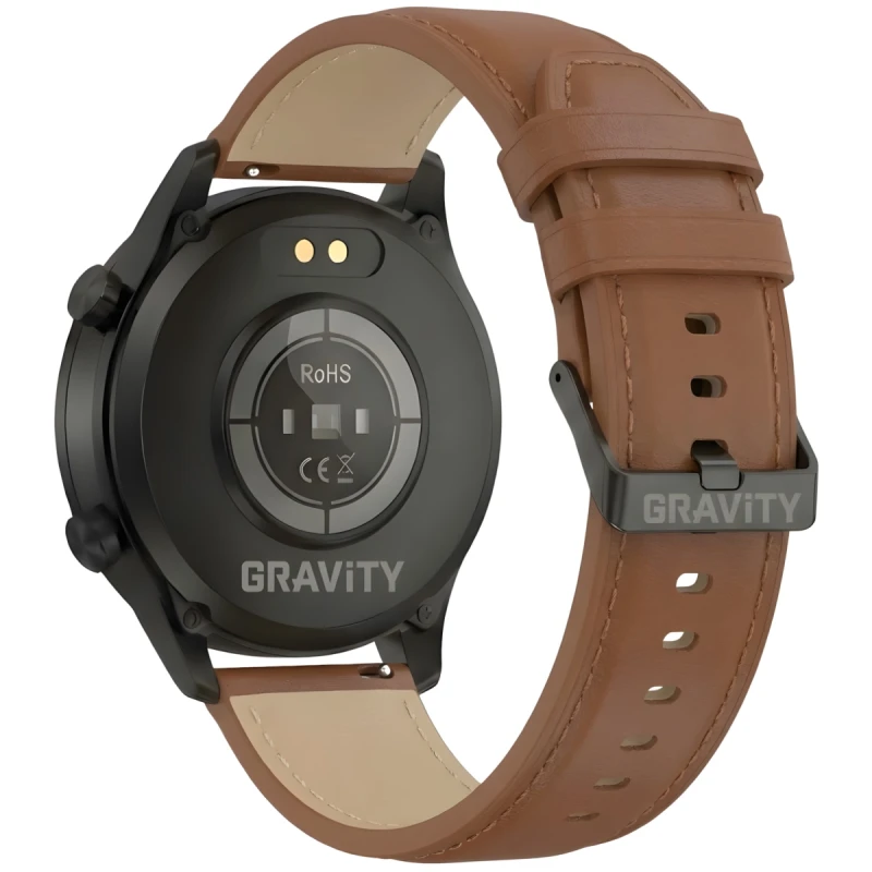 Smartwatch Gravity Czarny 2 Paski GT10-4