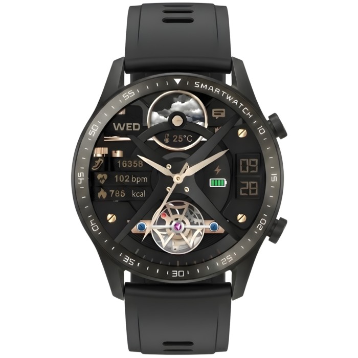 Smartwatch Gravity Czarny 2 Paski GT10-3
