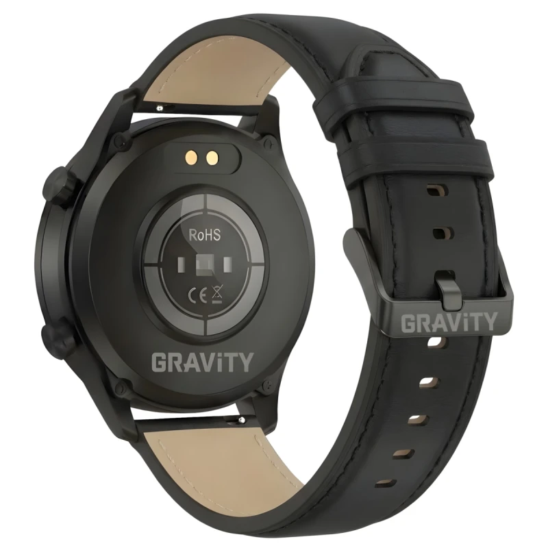 Smartwatch Gravity Czarny 2 Paski GT10-3