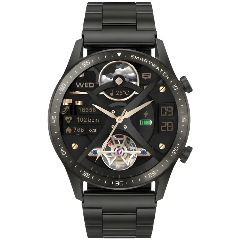 Smartwatch Gravity Czarny Bransoleta i Pasek GT10-1