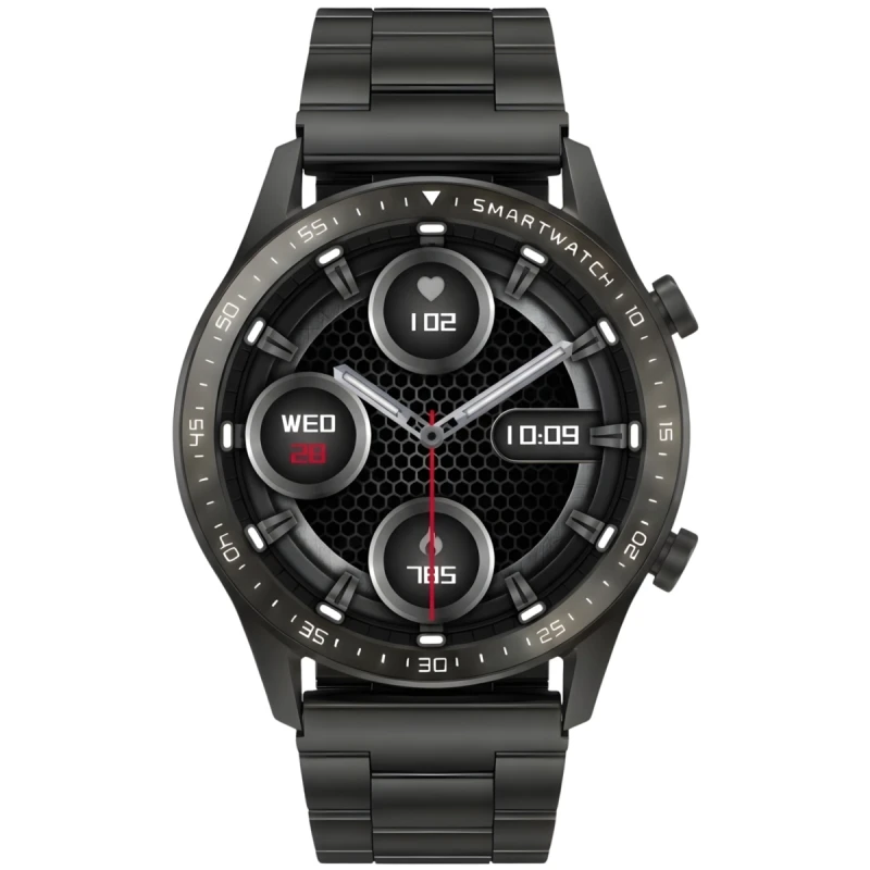 Smartwatch Gravity Czarny Bransoleta i Pasek GT10-1