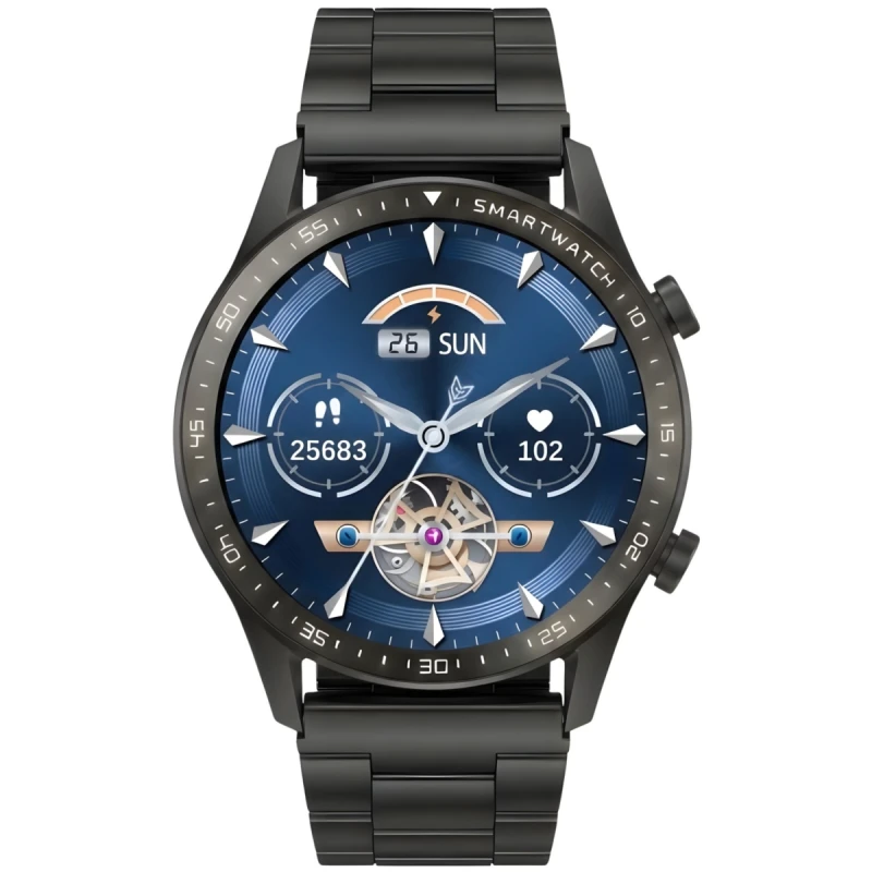 Smartwatch Gravity Czarny Bransoleta i Pasek GT10-1