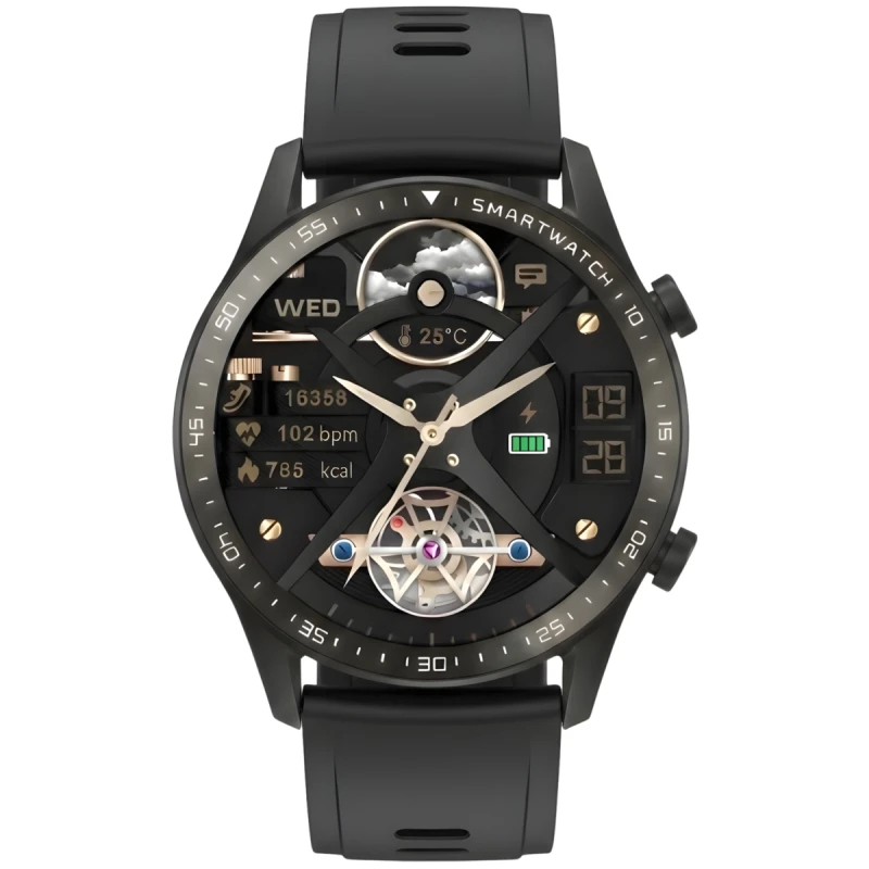 Smartwatch Gravity Czarny Bransoleta i Pasek GT10-1