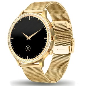 Smartwatch Gravity Złoty Pasek i Bransoleta GT5-1