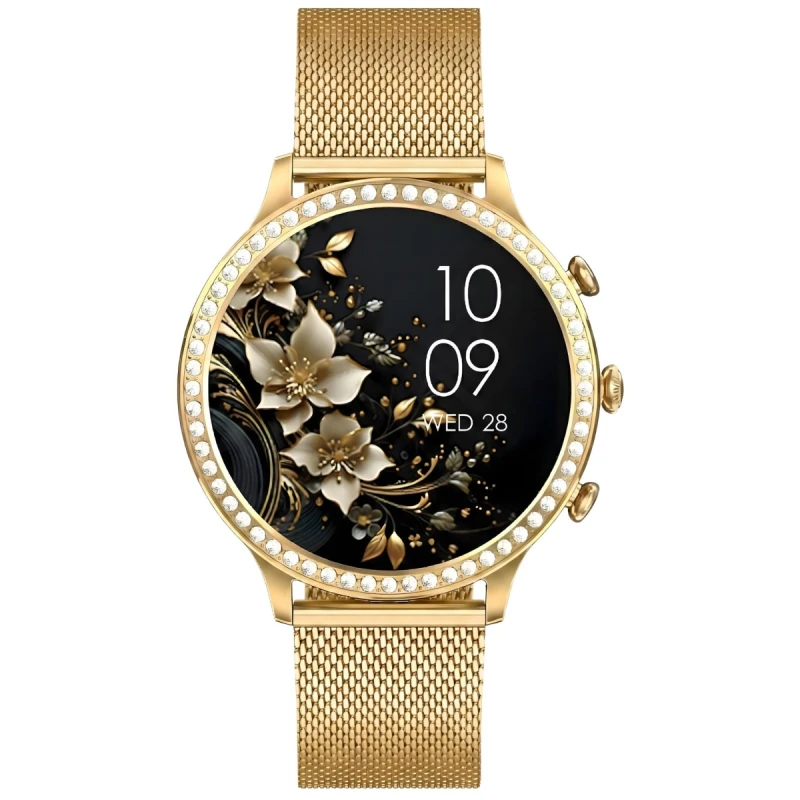 Smartwatch Gravity Złoty Pasek i Bransoleta GT5-2