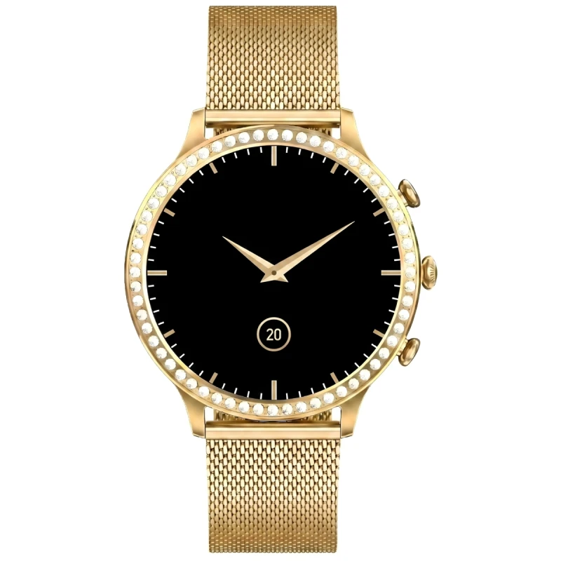 Smartwatch Gravity Złoty Pasek i Bransoleta GT5-4