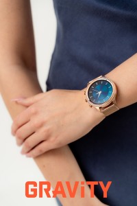 Smartwatch Gravity Różowe Złoto Pasek i Bransoleta GT5-5