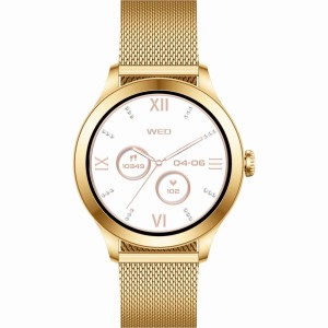 Smartwatch Gravity Biało Złoty 2 Paski GT25-2 PRO