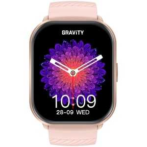 Smartwatch Gravity Różowy Pasek + Bransoleta GT43-1