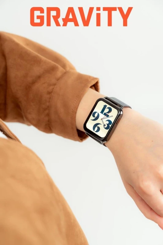 Smartwatch Gravity Biało Czarny 2 Paski GT17-8