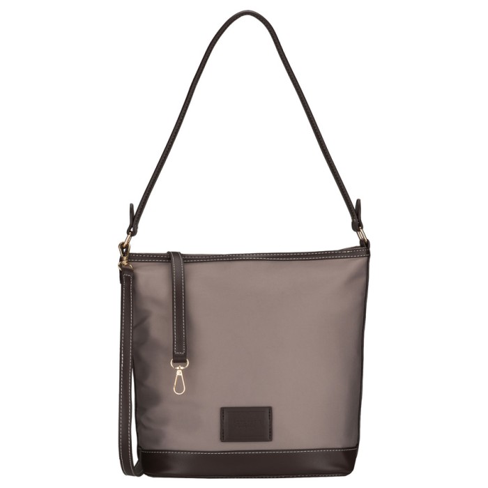 Torebka damska Peterson crossbody ciemnobeżowa
