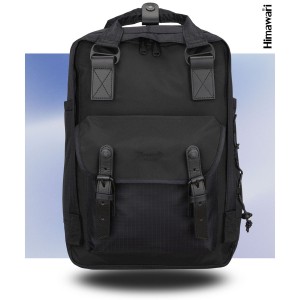 Czarny, praktyczny plecak z miejscem na laptopa - Himawari