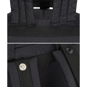 Pojemny, czarno-granatowy, miejski plecak z miejscem na laptopa - Himawari