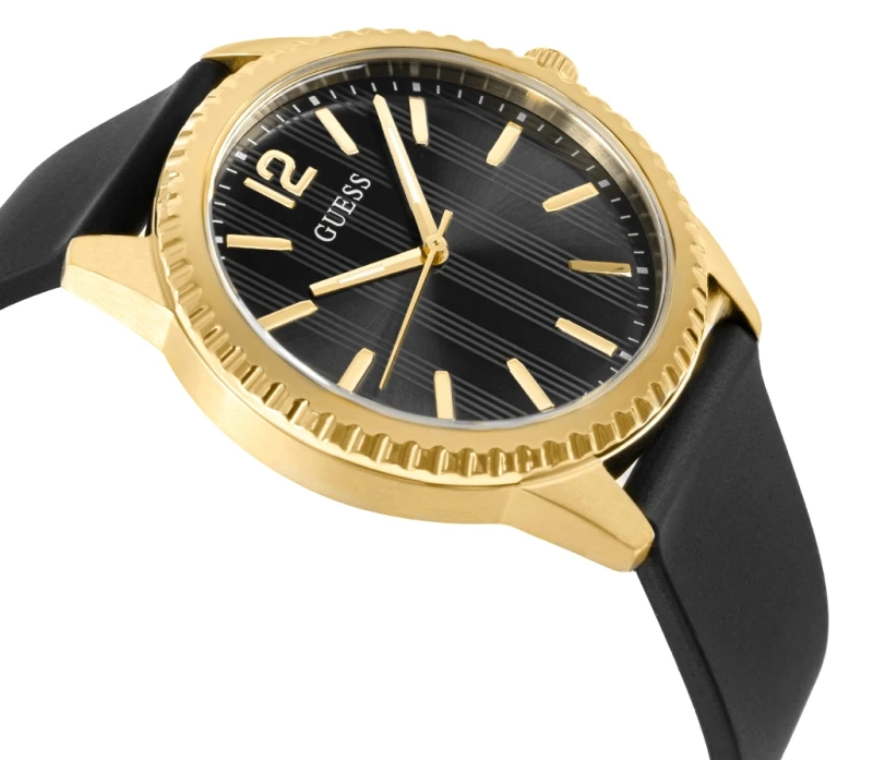 Guess Chip GW1063G2 – Czarna Tarcza i Złota Koperta