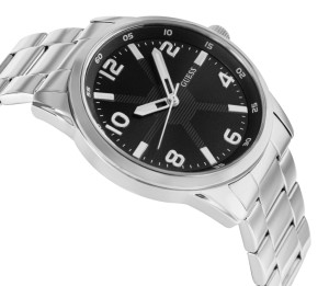 Guess Monte GW0804G2 – Czarna Tarcza i Srebrna Koperta