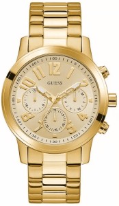 Zegarek Męski Guess Parker GW1006G2 Złota Tarcza Złota Bransoleta + BOX