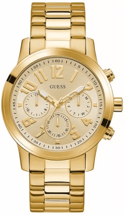 Zegarek Męski Guess Parker GW1006G2 Złota Tarcza Złota Bransoleta + BOX