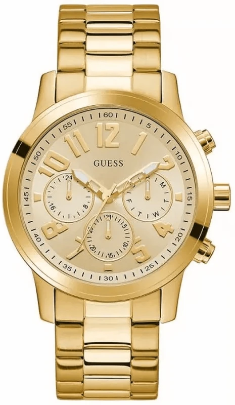 Zegarek Męski Guess Parker GW1006G2 Złota Tarcza Złota Bransoleta + BOX