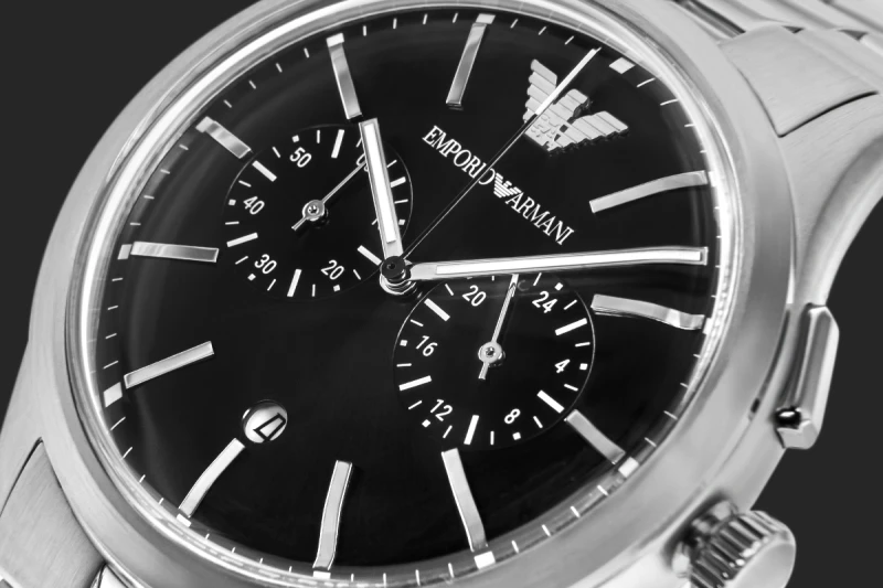 Emporio Armani Dario AR11691 – Tarcza z Datownikiem i Wskaźnikiem 24h