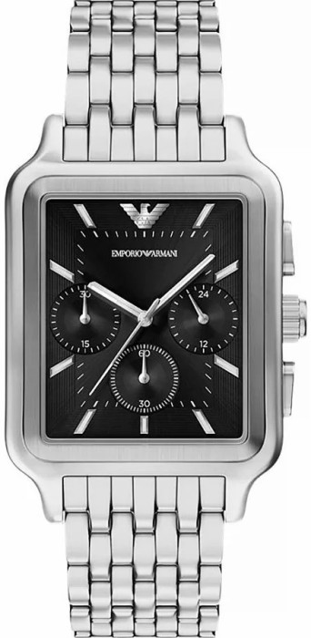 Zegarek Męski Emporio Armani Diego Chronograph AR11751 srebrny czarna tarcza