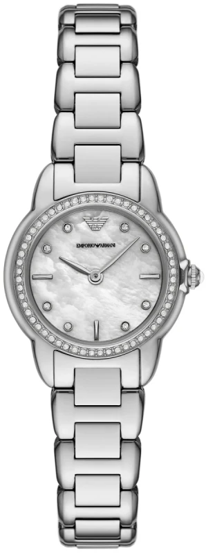 Zegarek Damski Emporio Armani Mia AR11669 perłowa tarcza srebrna bransoleta
