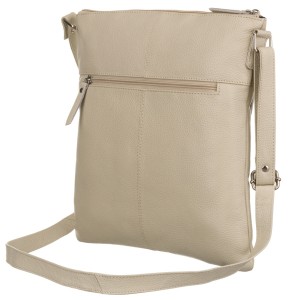 Beżowa Listonoszka Peterson Crossbody – Widok z Tyłu